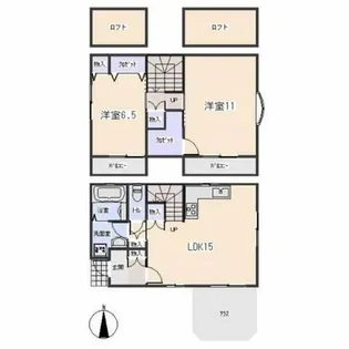 愛知県岡崎市真伝吉祥2丁目【一戸建】の間取り