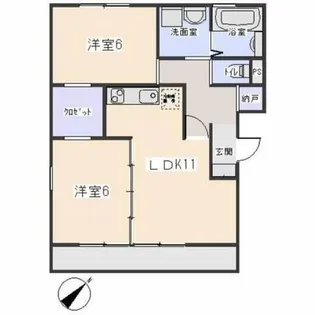 KEN 10 SQUARE Ⅲ【302号室】の間取り