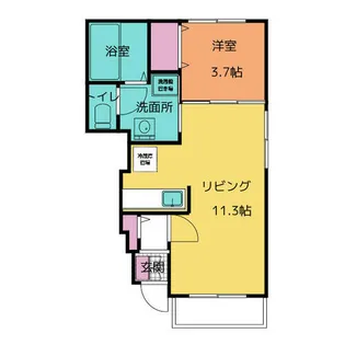 ドゥーハウスⅤ A棟【1階】の間取り