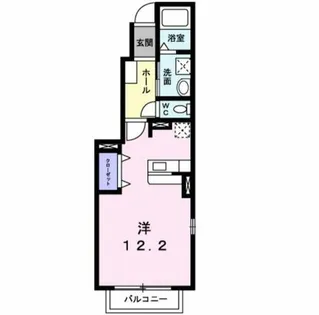 ハピネス優【1階】の間取り