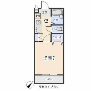 グリーンヒル栄【105号室】の間取り