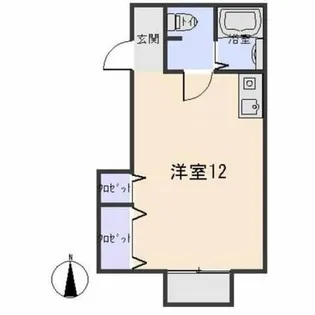 1Rの間取り画像