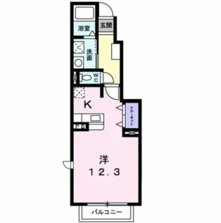 ミニヨンK【102号室】の間取り