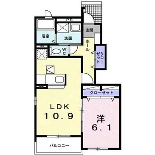 レインボーヒルズⅢ【2階】の間取り