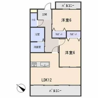 サンセールNY【3階】の間取り