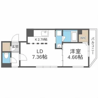 COURAGE BLD NISHIMACHI【2階】の間取り