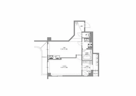 てんぐ屋西新ビル【406号室】の間取り