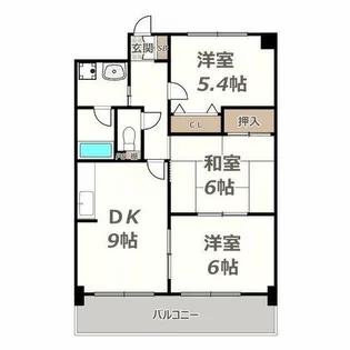 レグルス北池【702号室】の間取り