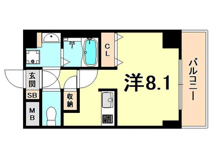 VERDE西宮【5階】の間取り