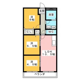プロビデンス日比野【1階】の間取り
