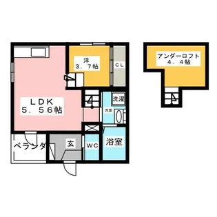 サンフラット【1階】の間取り