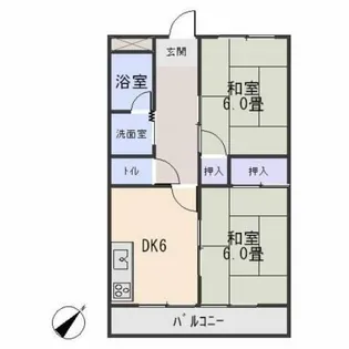 メゾンヤマダ【2階】の間取り