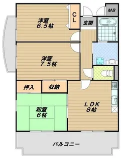 HTハイライズ【3階】の間取り
