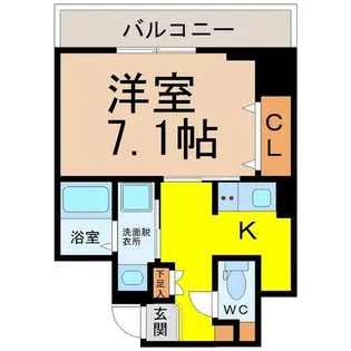 マリーベル栄【6階】の間取り