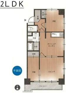 サンライズ康生【301号室】の間取り