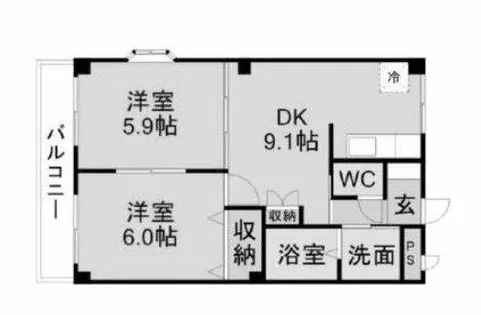 BELLE MAISON【301号室】の間取り