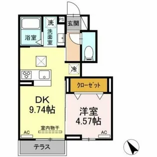 ドミール・T【103号室】の間取り