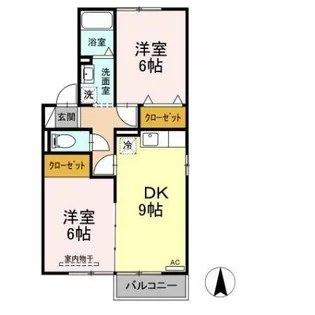 パークサイド大門【2階】の間取り