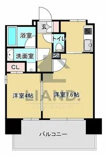 リアン・シエルブルー東公園【1002号室】の間取り