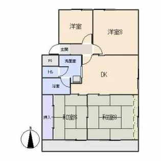 第2三浦ハイツ【A4号室】の間取り