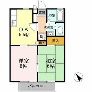 ゴールドバレー【2階】の間取り