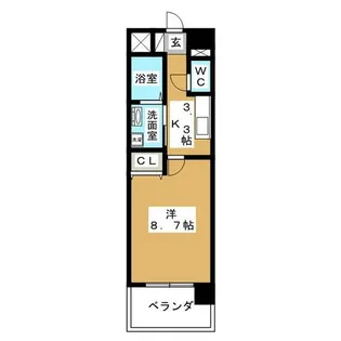 K・Sマンション【1階】の間取り