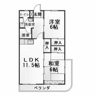 アビタシオン酒井【405号室】の間取り