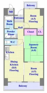 オスプリー塩屋【5階】の間取り