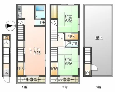 クリエイトビルⅡ【2階】の間取り