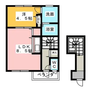Breeze漆山【2階】の間取り