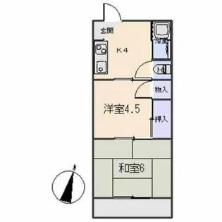 メゾン黒柳【203号室】の間取り