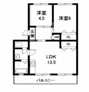 コーポまやだ【4階】の間取り