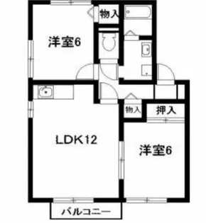 EEL LAKE 柴田【203号室】の間取り