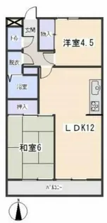コーポ朝日【1階】の間取り