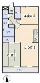 コーポ朝日【103号室】の間取り