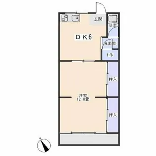 コーポこと【101号室】の間取り