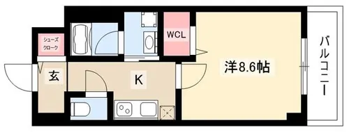 プリムヴェール【5階】の間取り