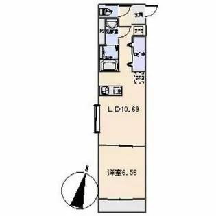 1LDKの間取り画像
