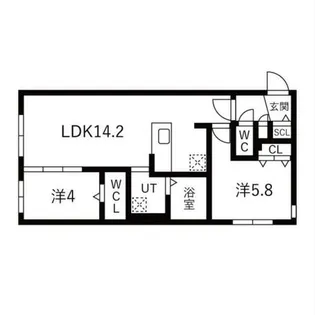Land Toyohira【105号室】の間取り
