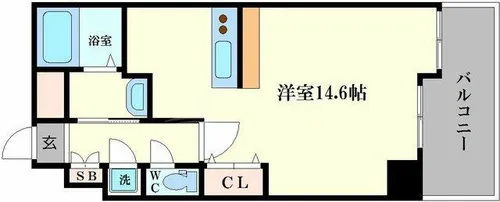 セレニテ梅田北Premium【10階】の間取り