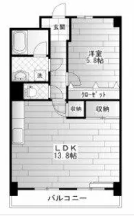 VERDECOLLINA【702号室】の間取り