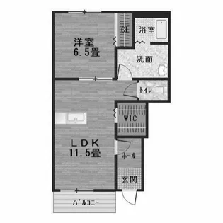 MC Village(エムシービラージュ)C棟【1階】の間取り