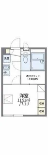 レオパレスマカービルシャナ【105号室】の間取り