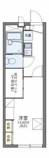 レオパレスレユール大和【1階】の間取り