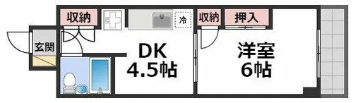 メゾンハーミティジ【4階】の間取り