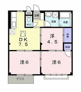 エルデム城南パートⅠ【1階】の間取り