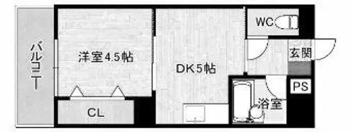 ピュアシティ小倉【902号室】の間取り