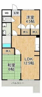 アルモカーサ新金岡【2階】の間取り
