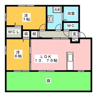 フォレスタ B【1階】の間取り