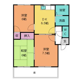コーポ金井戸 北棟【1階】の間取り